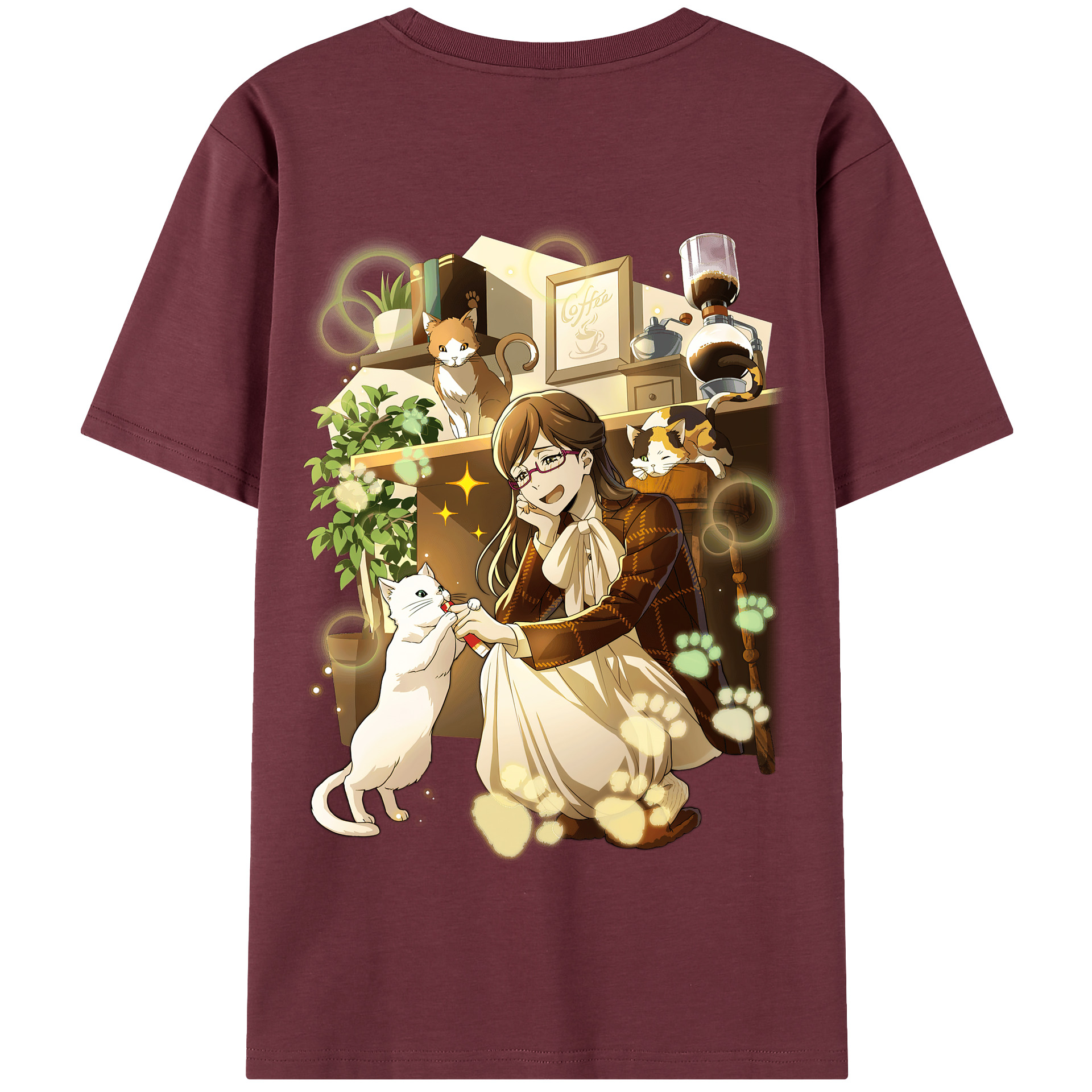 （画像用） 文豪ストレイドッグス Bungo Stray Dogs 綿100％半袖Tシャツ（背面プリント）
